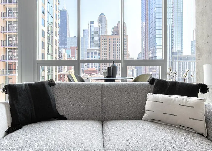 Appartement River N 1br W Gym Pool Nr L Stop Chi-361 Chicago